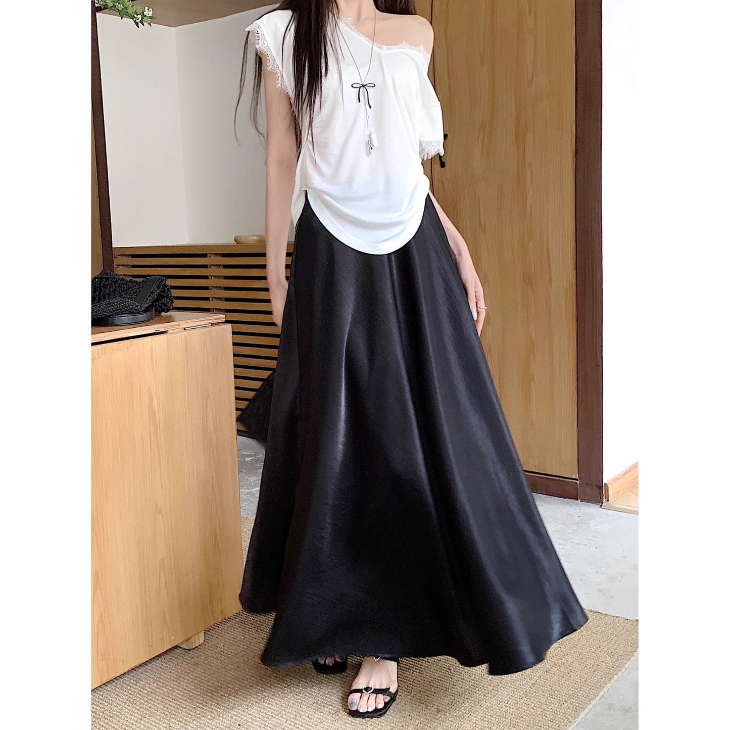 Satin Kjol