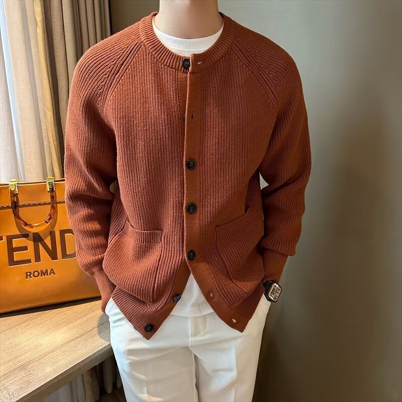 Cardigan Kappa - Enfärgad Rund Hals