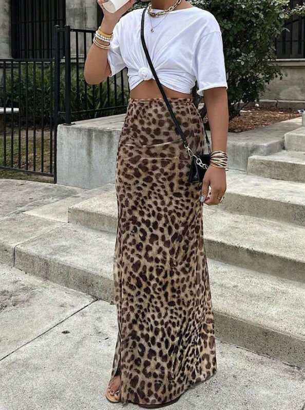Leopard Kjol