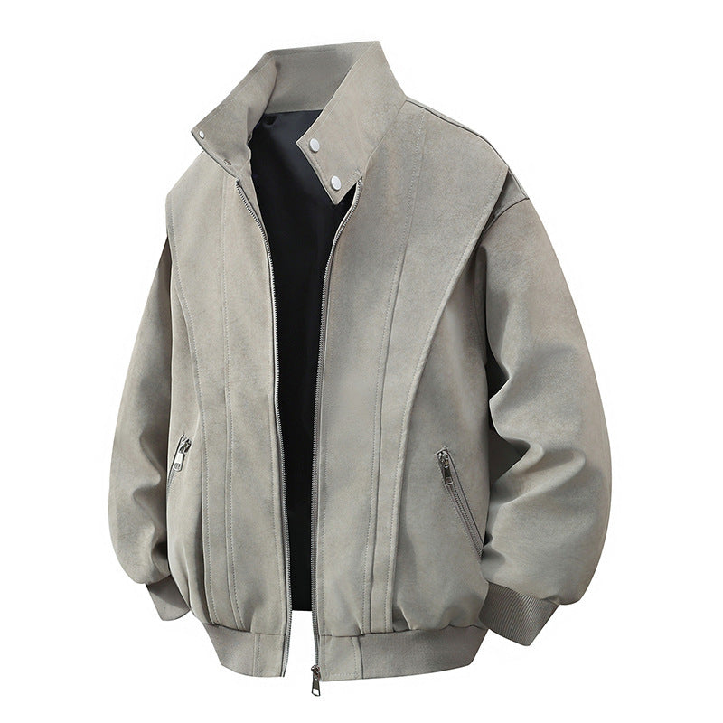 Retro Läder Kappa - Unisex Tvättad