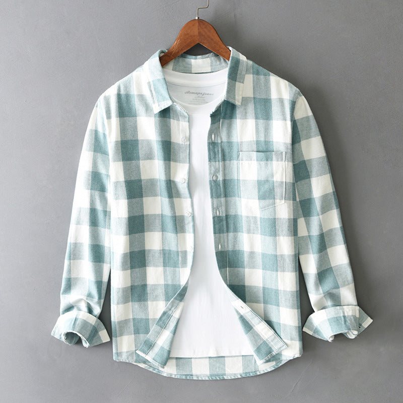 Rutig Cardigan Skjorta - Lös & Enkel