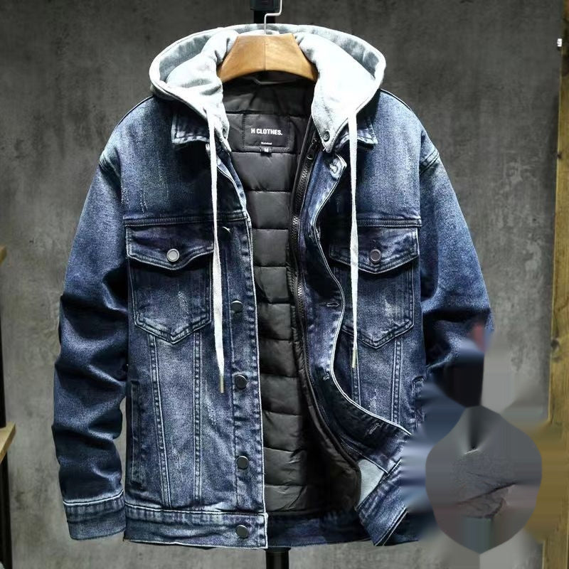 Bomull Denim Kappa - Lös & Avtagbar