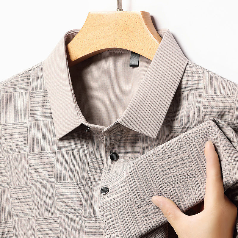Slim Fit T-shirt - Andningsbar Krage