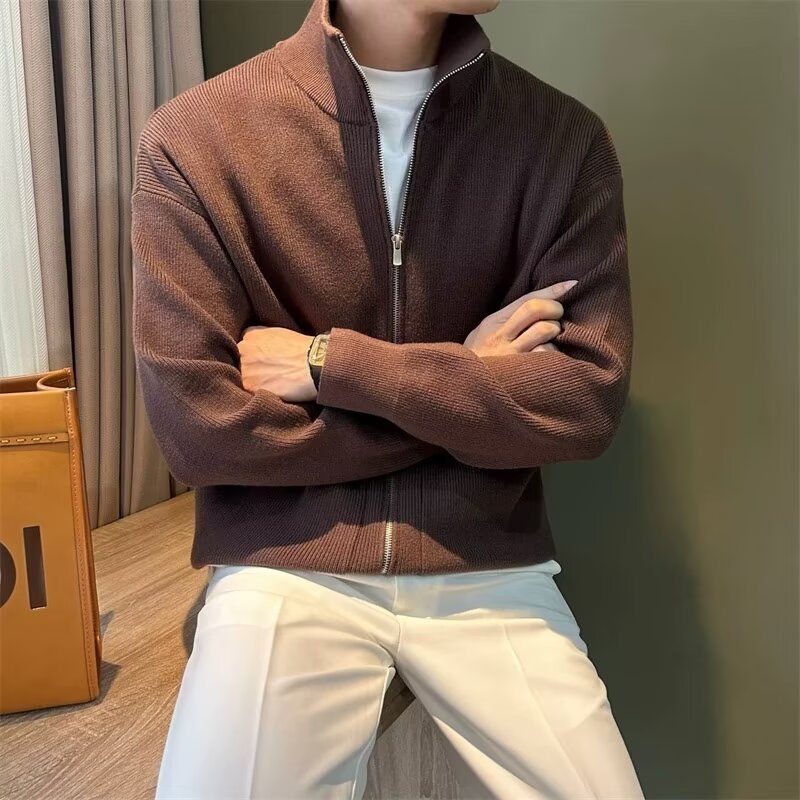 Stickad Cardigan - Dragkedja