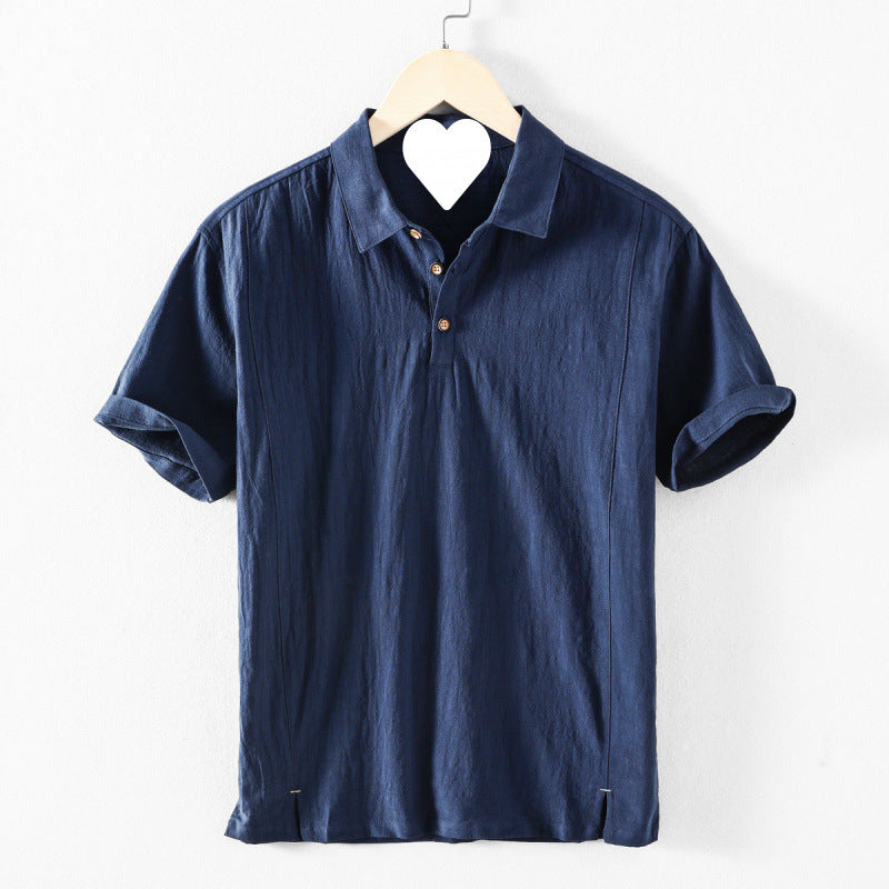 Sommar Linen Skjorta - Enfärgad Ny