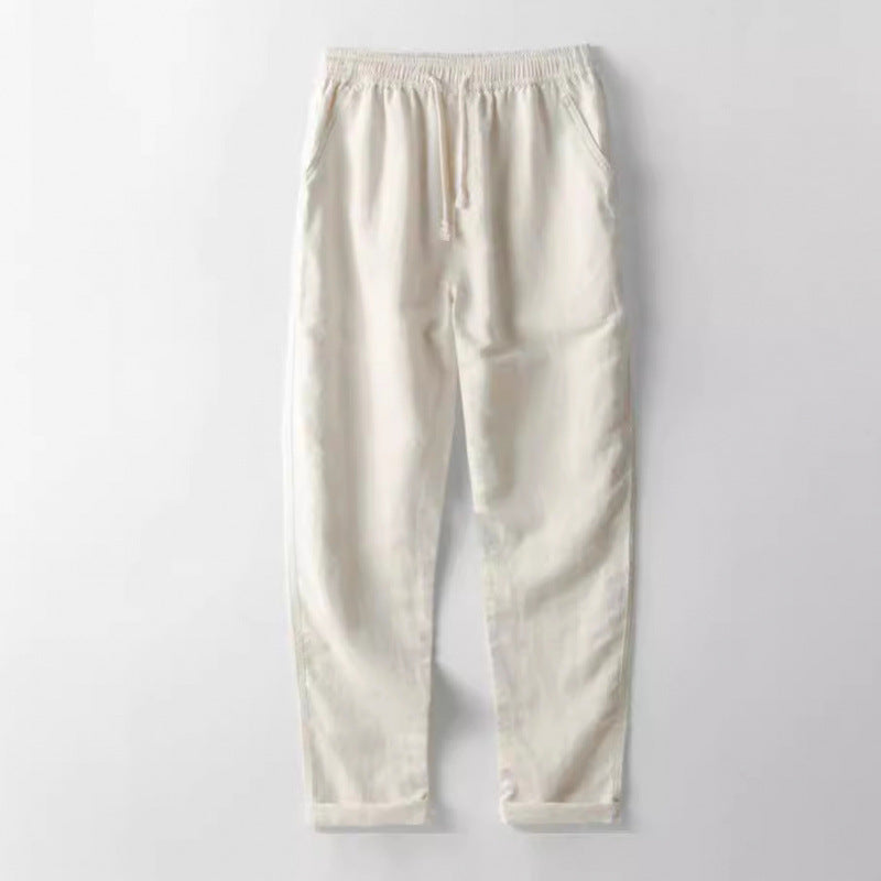 Cotton Linen Byxor - Mångsidig & Slim