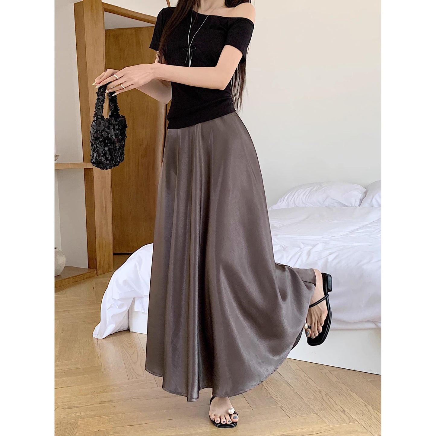 Satin Kjol