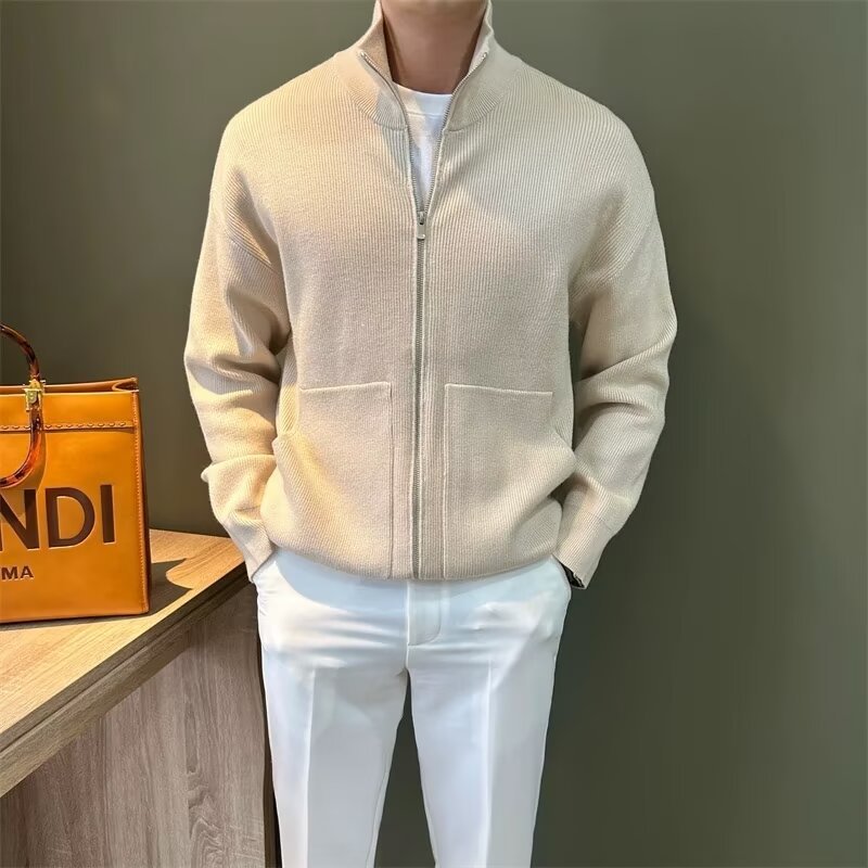 Stickad Cardigan - Dragkedja