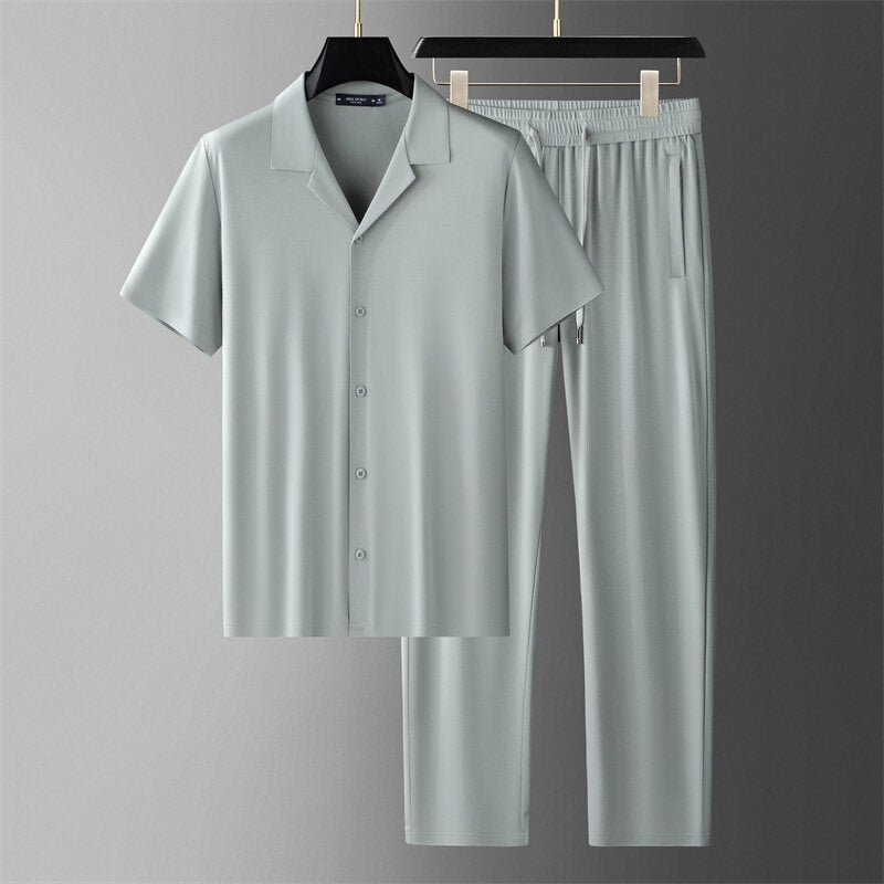 Ice Silk Set - Sval Casual Skjorta