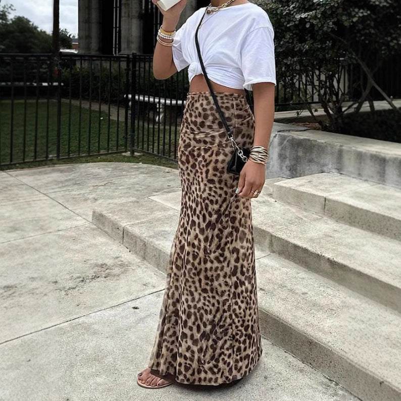 Leopard Kjol