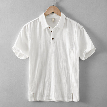 Sommar Linen Skjorta - Enfärgad Ny