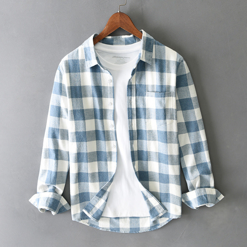 Rutig Cardigan Skjorta - Lös & Enkel