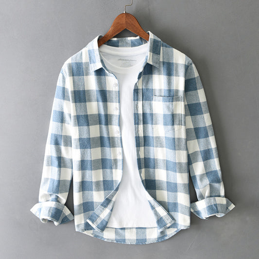Rutig Cardigan Skjorta - Lös & Enkel