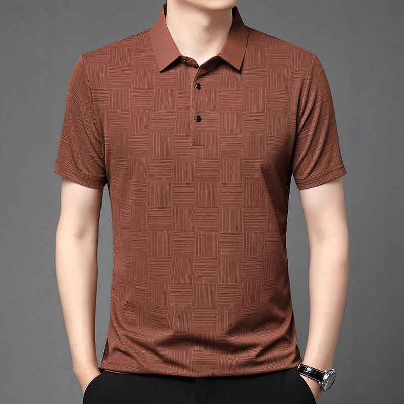 Slim Fit T-shirt - Andningsbar Krage