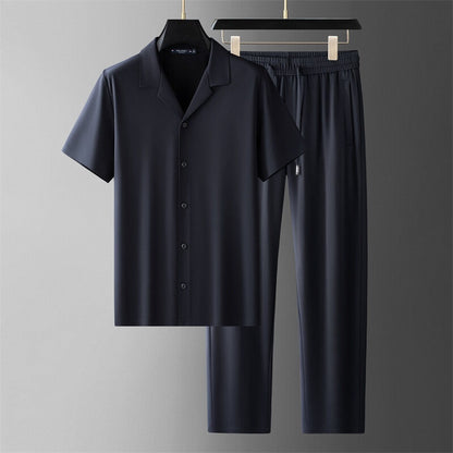 Ice Silk Set - Sval Casual Skjorta
