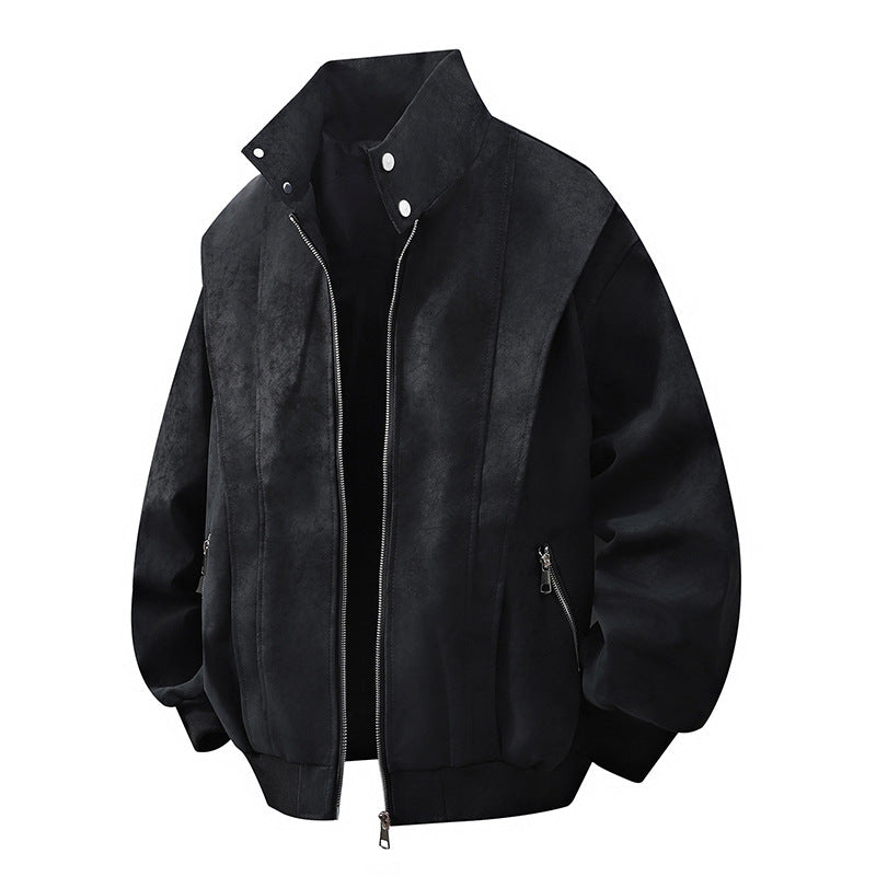 Retro Läder Kappa - Unisex Tvättad