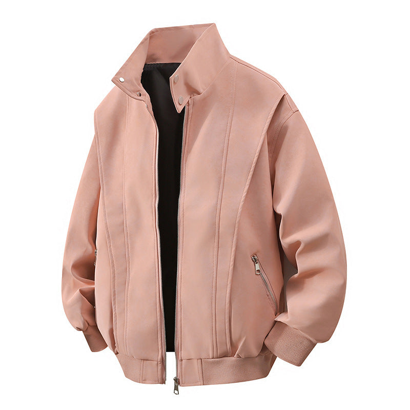 Retro Läder Kappa - Unisex Tvättad
