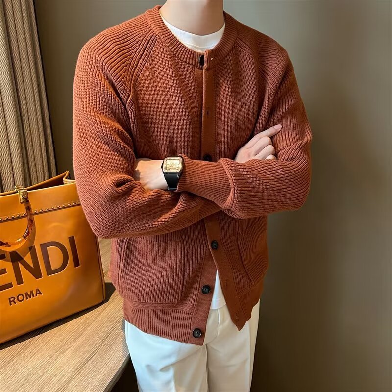 Cardigan Kappa - Enfärgad Rund Hals