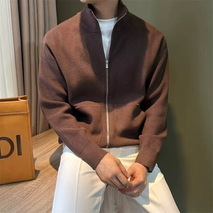 Stickad Cardigan - Dragkedja