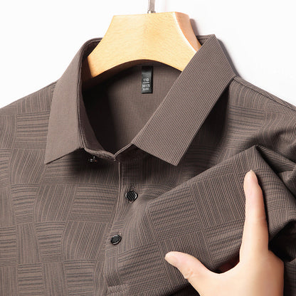 Slim Fit T-shirt - Andningsbar Krage