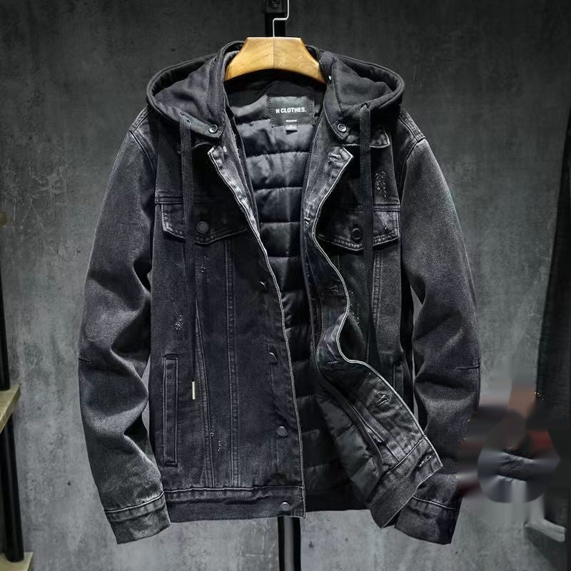 Bomull Denim Kappa - Lös & Avtagbar
