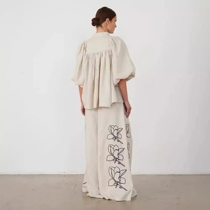 Broderad Linne