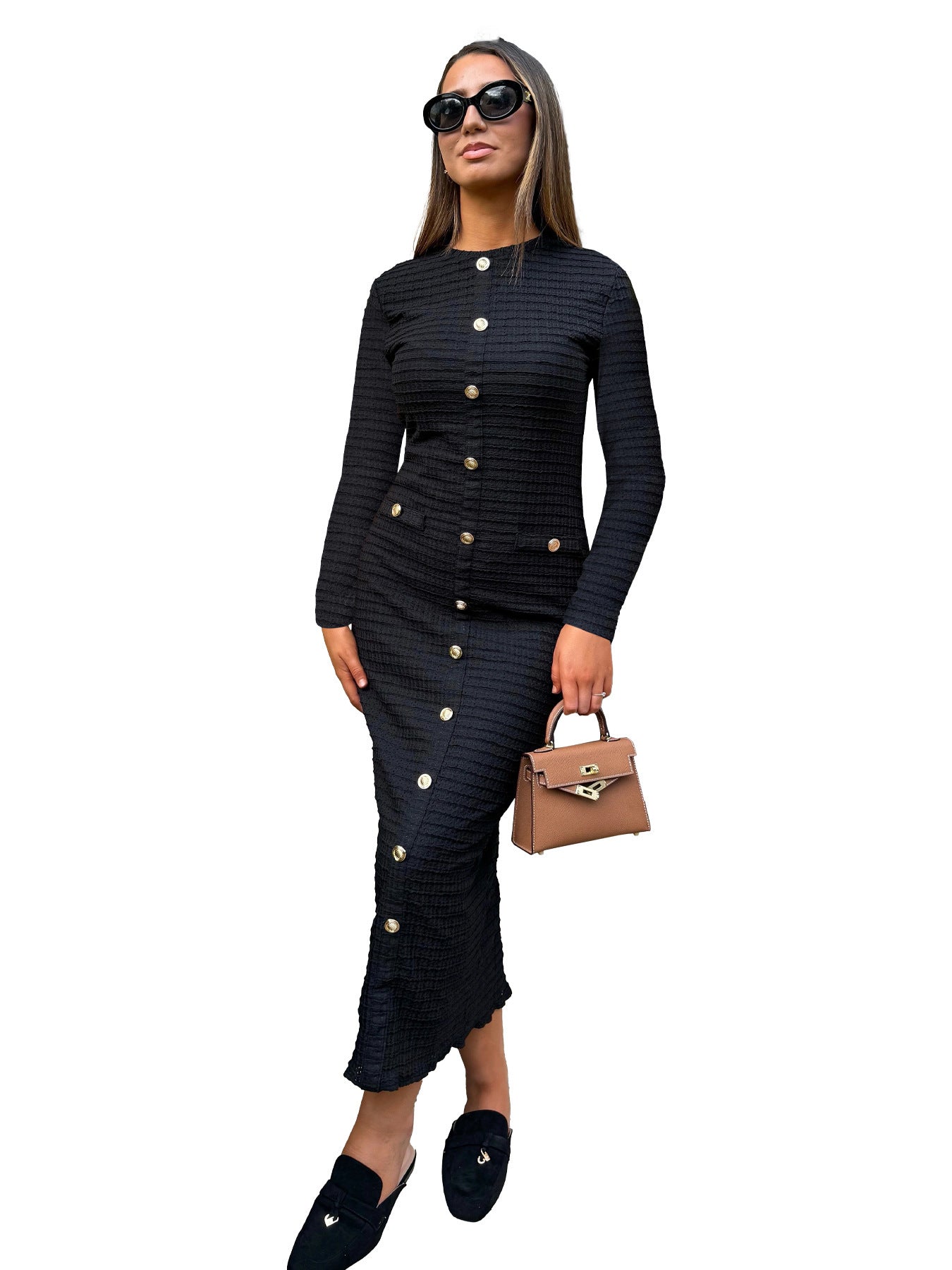 Fransk Retro Klänning - Slim Fit Slimmande