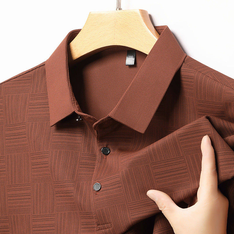 Slim Fit T-shirt - Andningsbar Krage