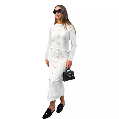 Fransk Retro Klänning - Slim Fit Slimmande