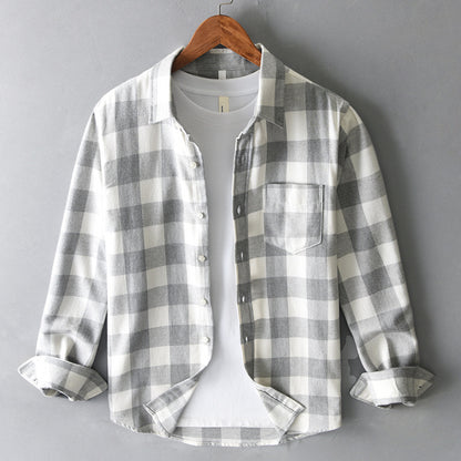 Rutig Cardigan Skjorta - Lös & Enkel