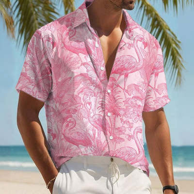 Hawaiiskjorta - Blommig Tropisk Sommar