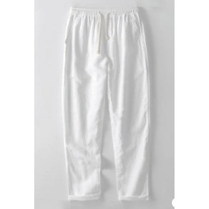 Cotton Linen Byxor - Mångsidig & Slim