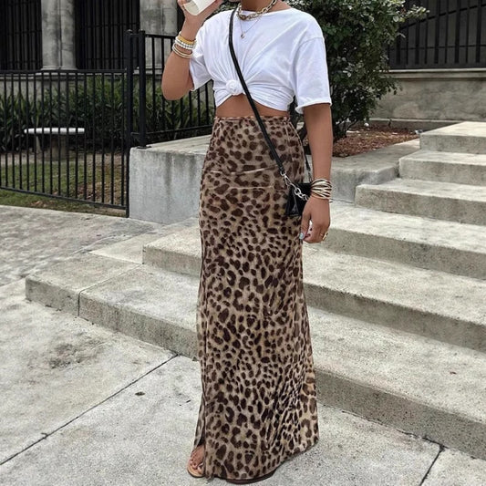 Leopard Kjol